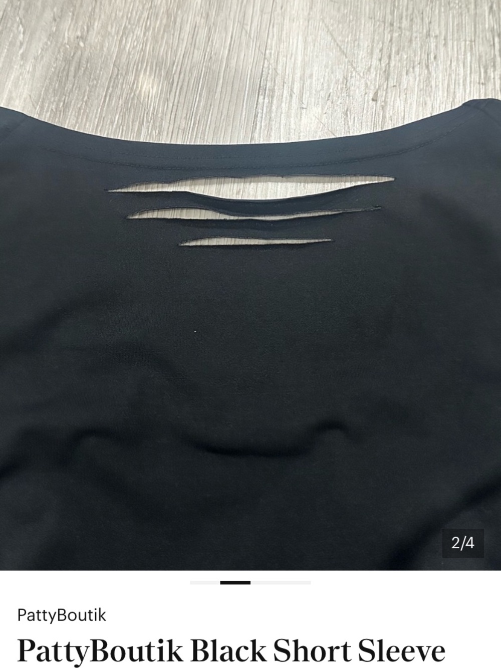 Patty Boutik  Off-Shoulder Black Cutout Top - Picture 3 of 6